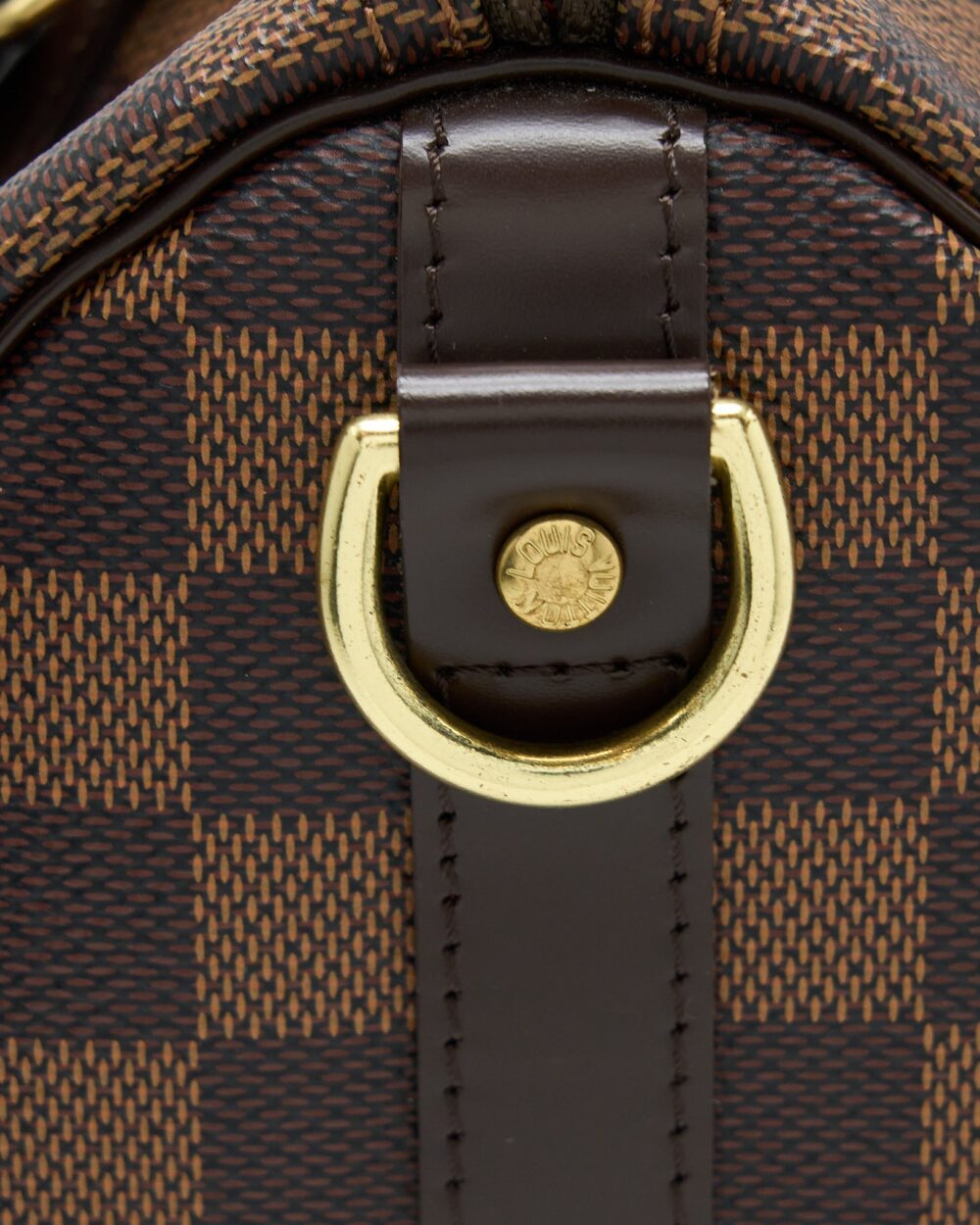 AAA Replica Louis Vuitton LV SPEEDY BANDOULIERE 25 DAMIER EBENE CANVAS GHW