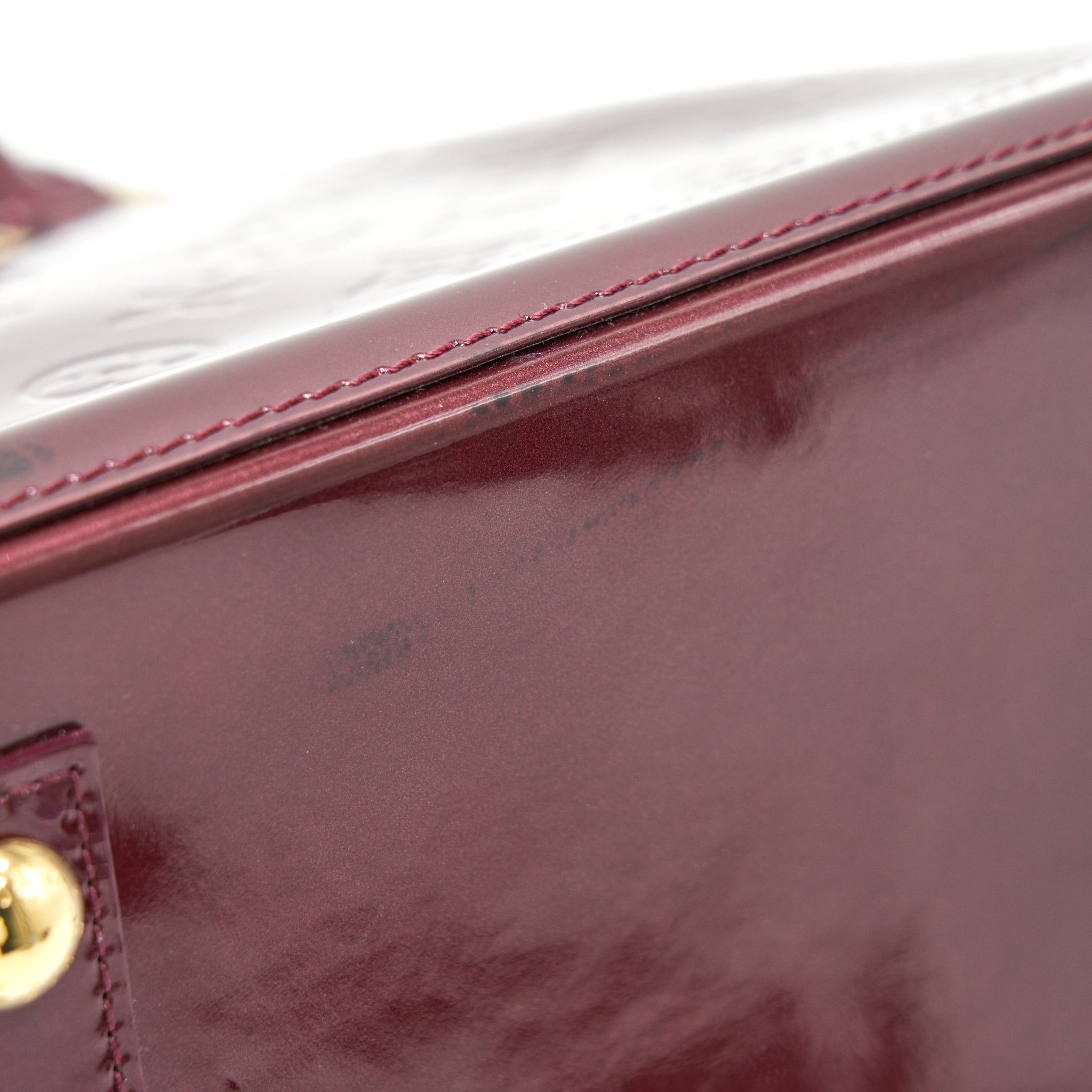 AAA Replica Louis Vuitton LV ALMA PM PATENT LEATHER AMARANTE GHW