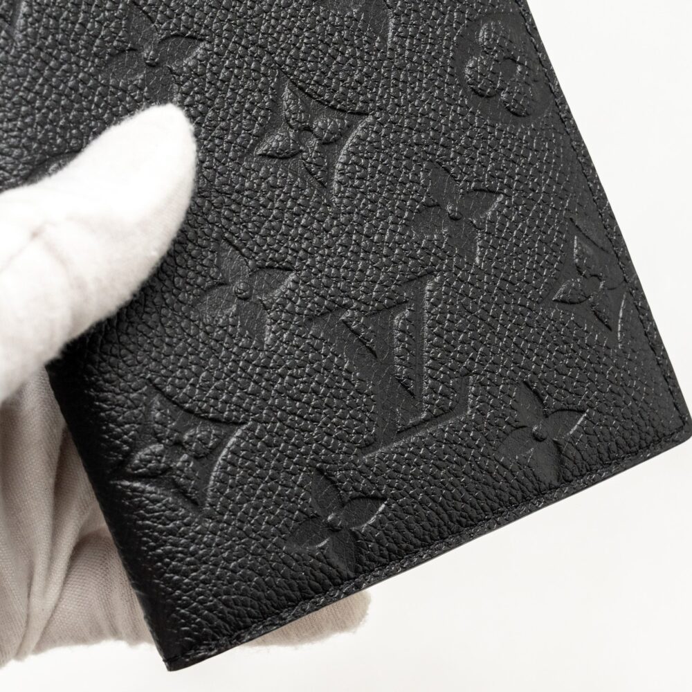 AAA Replica Louis Vuitton LV PASSPORT COVER MONOGRAM EMPREINTE LEATHER BLACK