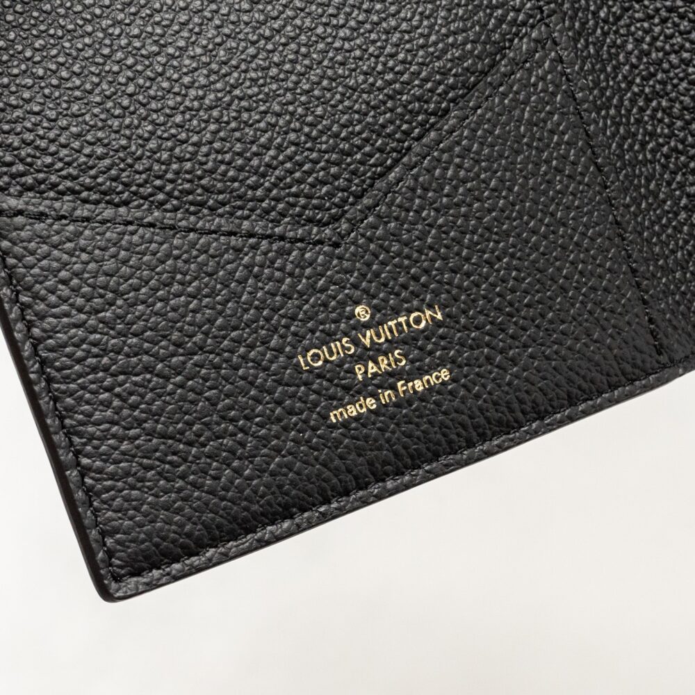AAA Replica Louis Vuitton LV PASSPORT COVER MONOGRAM EMPREINTE LEATHER BLACK
