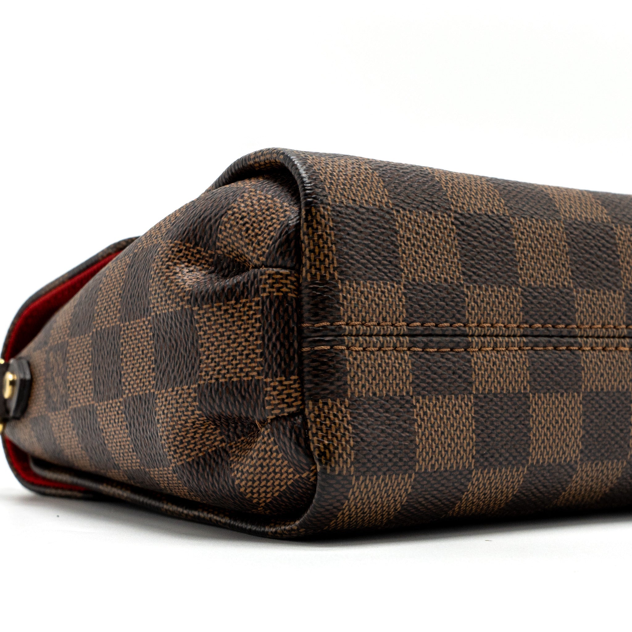 AAA Replica Louis Vuitton LV CROISETTE BAG DAMIER EBENE CANVAS GHW