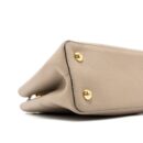 AAA Replica Louis Vuitton LV CAPUCINES MM TAURILLON LIGHT GREY GHW