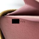 AAA Replica Louis Vuitton LV ZIPPY WALLET DAMIER EBENE CANVAS/ ROSE BALLERINE GHW