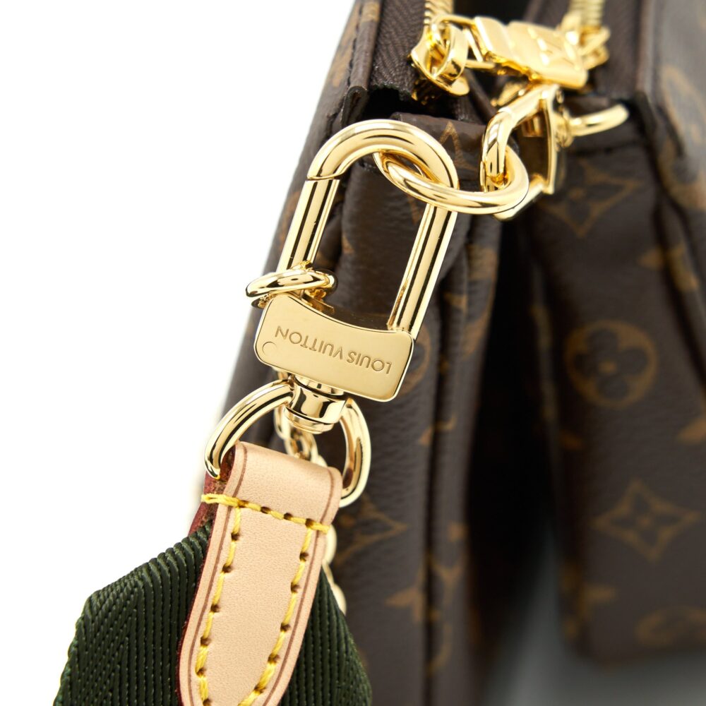 AAA Replica Louis Vuitton LV MULTI POCHETTE WITH KHAKI STRAP