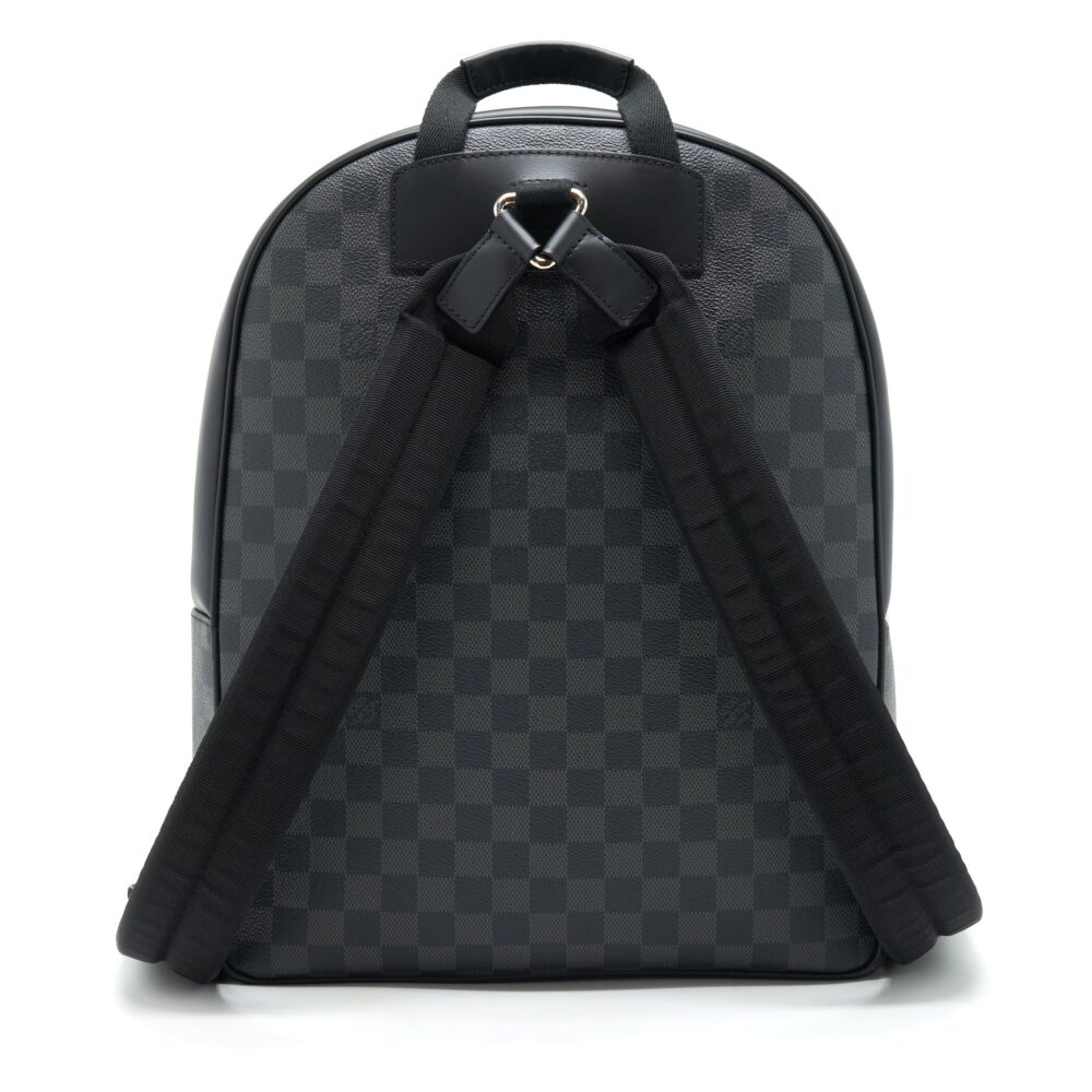 AAA Replica Louis Vuitton LV DAMIER GRAPHITE BACKPACK BLACK SHW