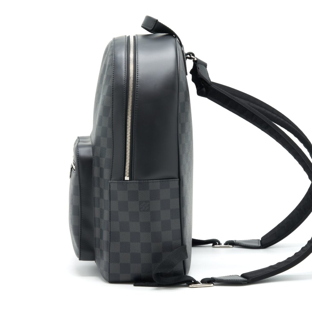 AAA Replica Louis Vuitton LV DAMIER GRAPHITE BACKPACK BLACK SHW