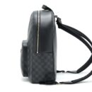 AAA Replica Louis Vuitton LV DAMIER GRAPHITE BACKPACK BLACK SHW