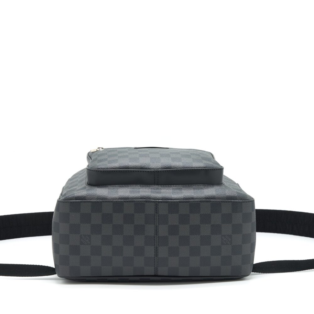 AAA Replica Louis Vuitton LV DAMIER GRAPHITE BACKPACK BLACK SHW
