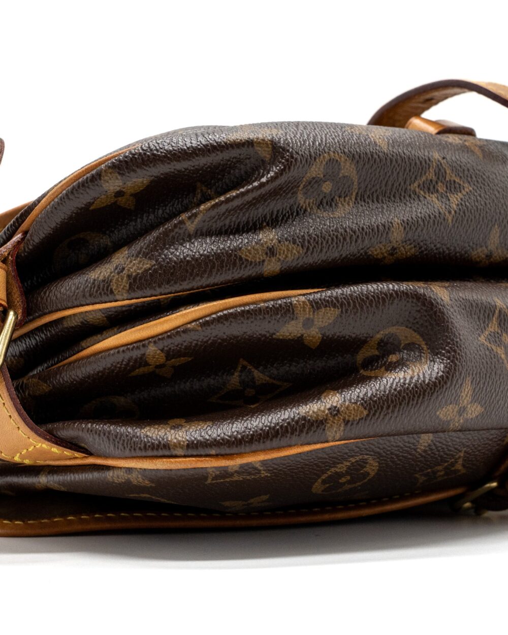AAA Replica Louis Vuitton LV VINTAGE SAUMUR BAG MONOGRAM CANVAS GHW