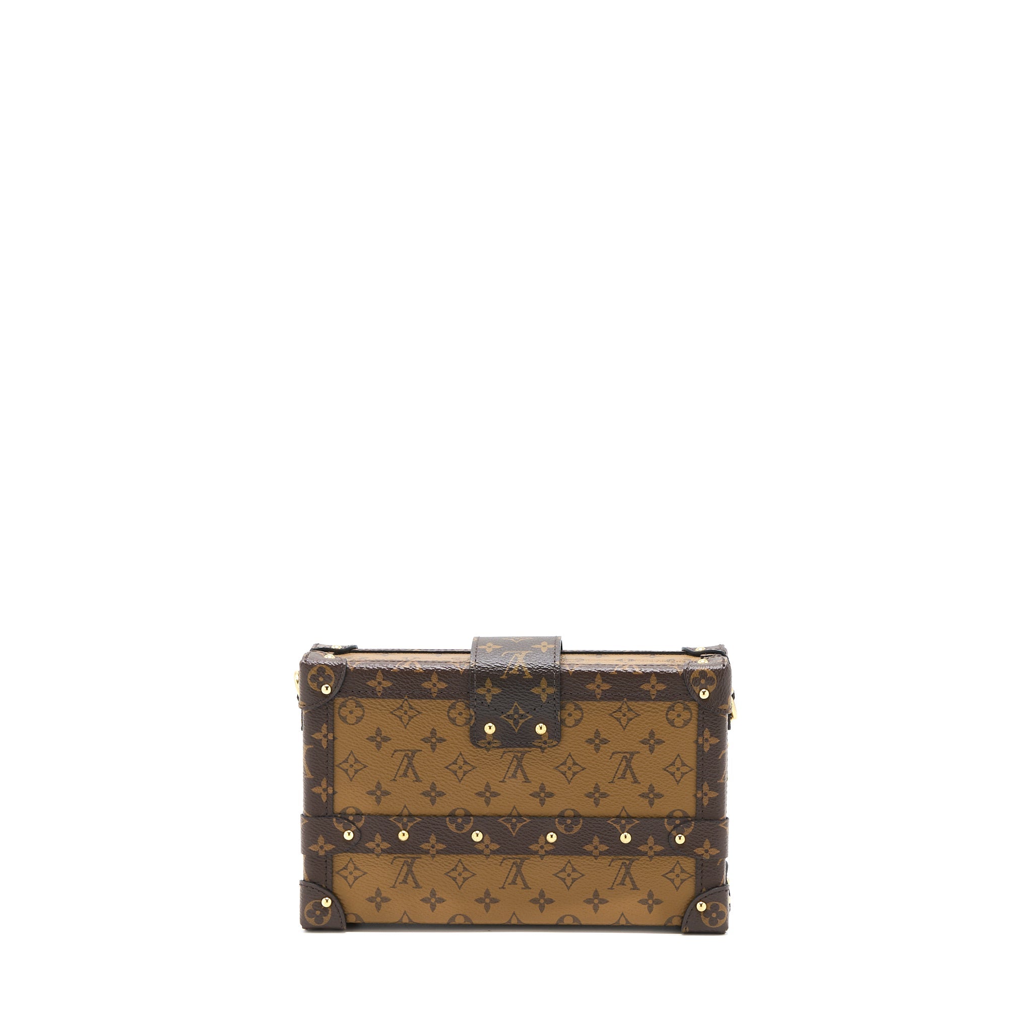 AAA Replica Louis Vuitton LV PETITE MALLE MONOGRAM REVERSE CANVAS GHW