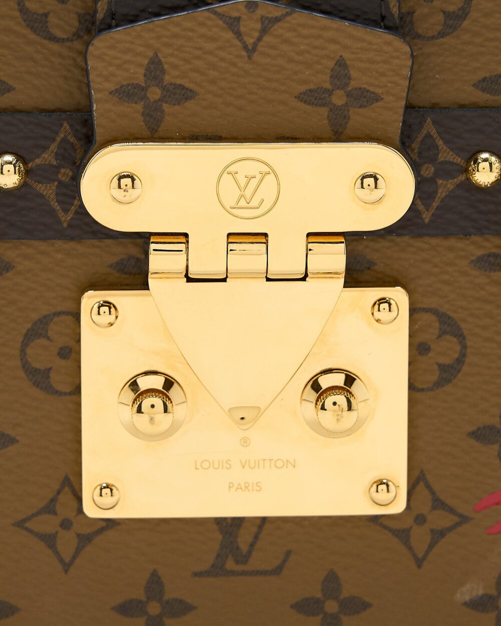 AAA Replica Louis Vuitton LV PETITE MALLE MONOGRAM REVERSE CANVAS GHW