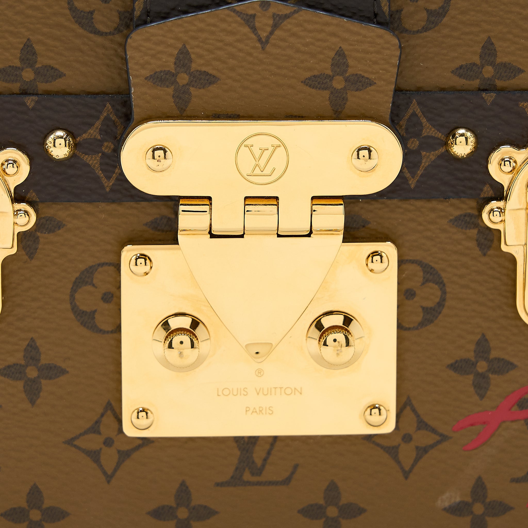 AAA Replica Louis Vuitton LV PETITE MALLE MONOGRAM REVERSE CANVAS GHW