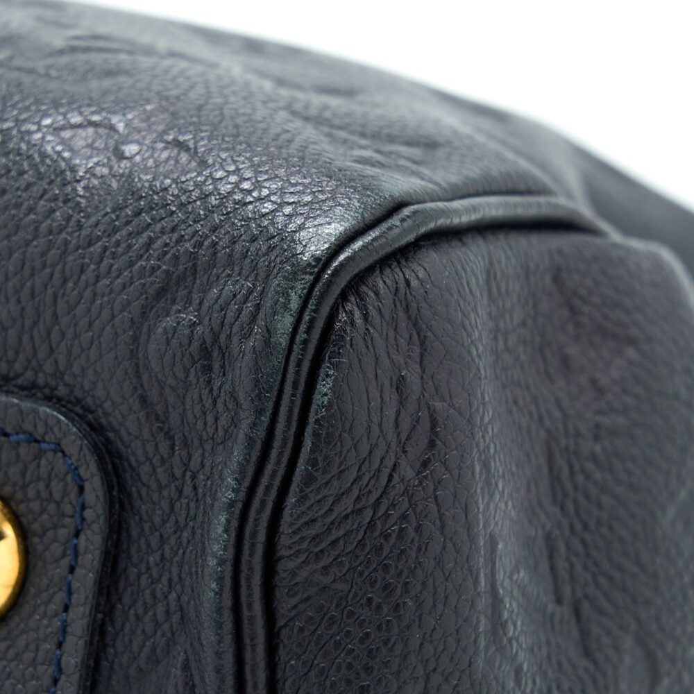 AAA Replica Louis Vuitton LV SPEEDY 25 MONOGRAM EMPREINTE BLACK GHW