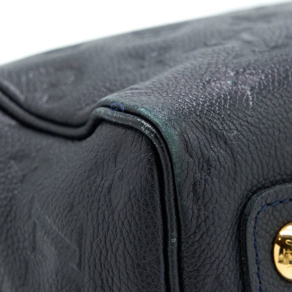 AAA Replica Louis Vuitton LV SPEEDY 25 MONOGRAM EMPREINTE BLACK GHW