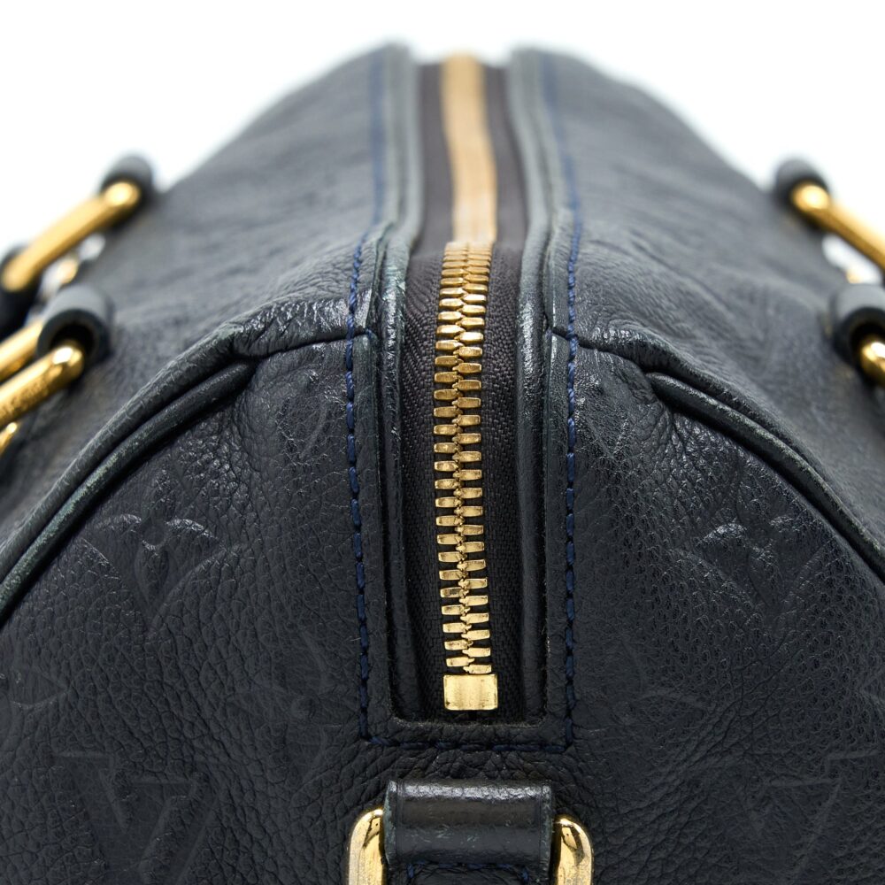 AAA Replica Louis Vuitton LV SPEEDY 25 MONOGRAM EMPREINTE BLACK GHW