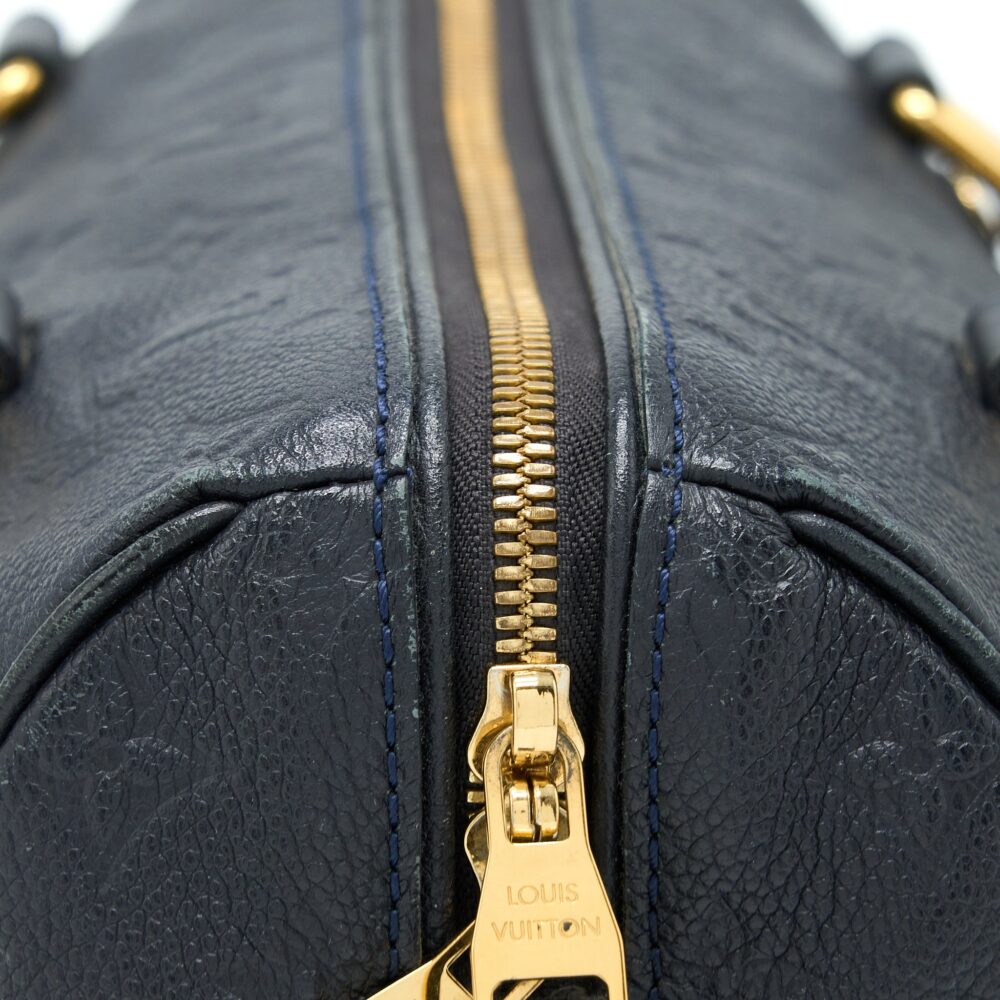 AAA Replica Louis Vuitton LV SPEEDY 25 MONOGRAM EMPREINTE BLACK GHW