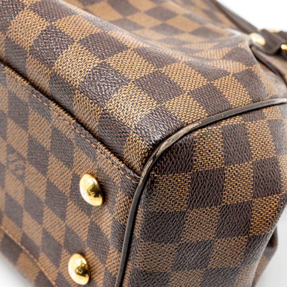 AAA Replica Louis Vuitton LV TREVI TOTE BAG DAMIER EBENE CANVAS GHW