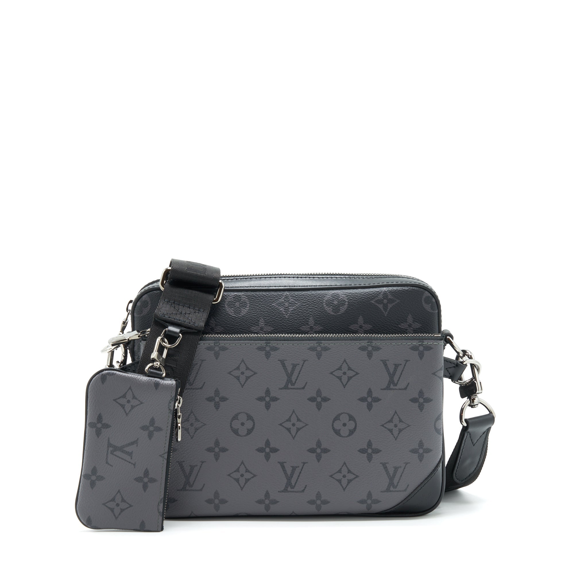 AAA Replica Louis Vuitton LV TRIO MESSENGER MONOGRAM ECLIPSE CANVAS SHW