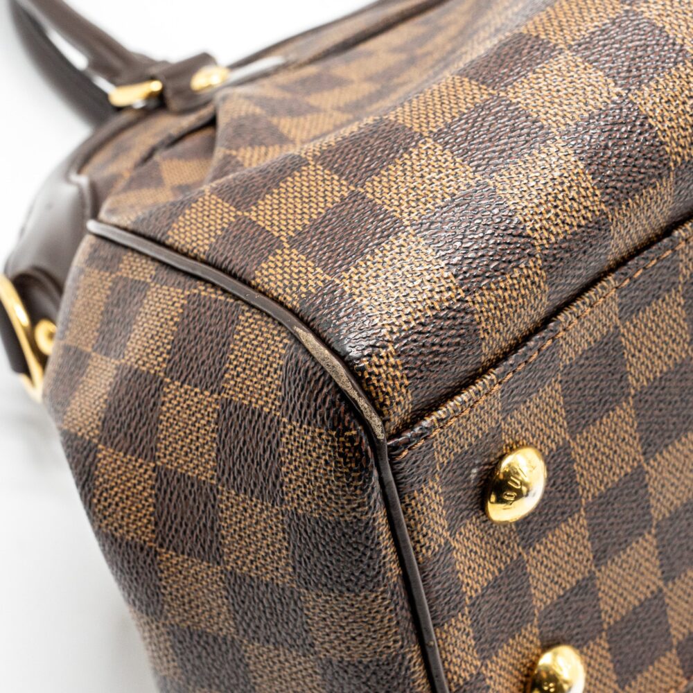 AAA Replica Louis Vuitton LV TREVI TOTE BAG DAMIER EBENE CANVAS GHW