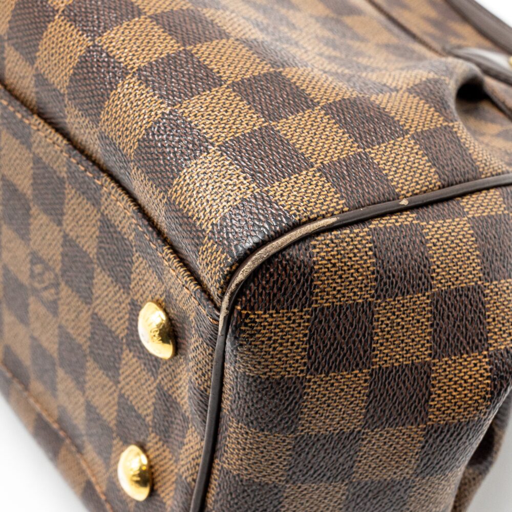 AAA Replica Louis Vuitton LV TREVI TOTE BAG DAMIER EBENE CANVAS GHW