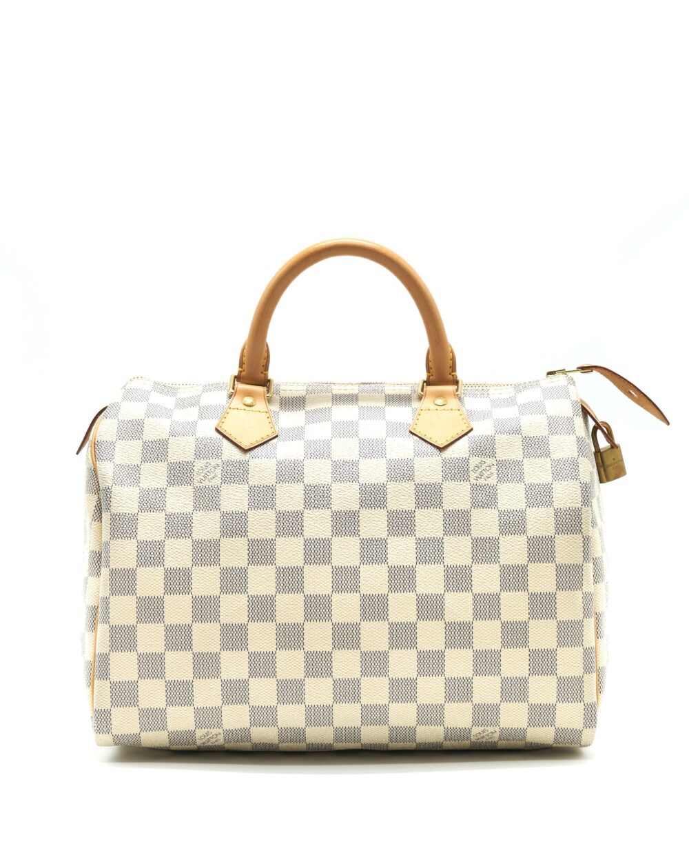 AAA Replica Louis Vuitton LV SPEEDY 30 DAMIER AZUR CANVAS HANDBAG