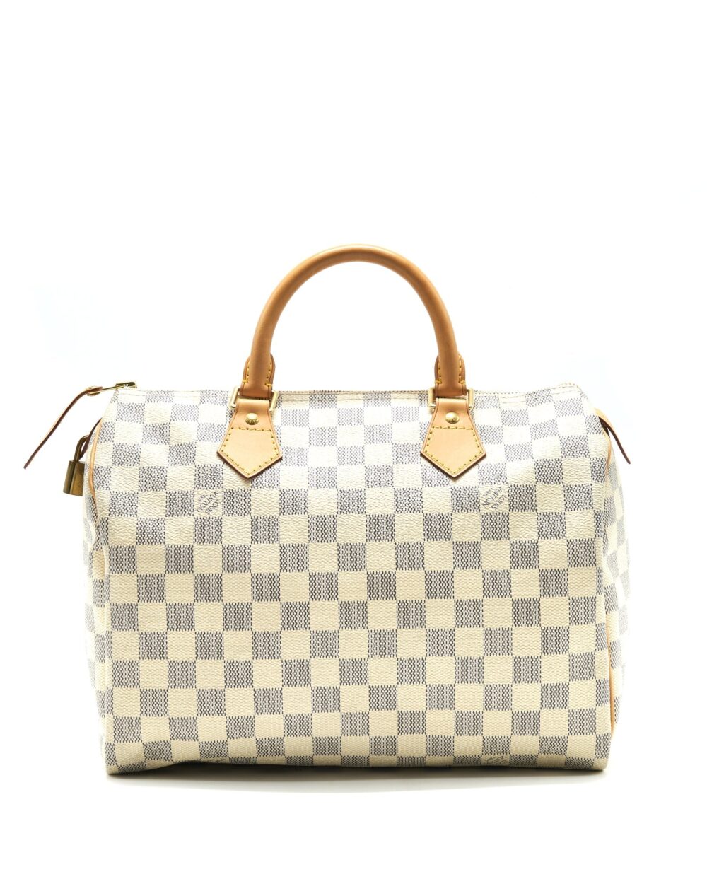 AAA Replica Louis Vuitton LV SPEEDY 30 DAMIER AZUR CANVAS HANDBAG