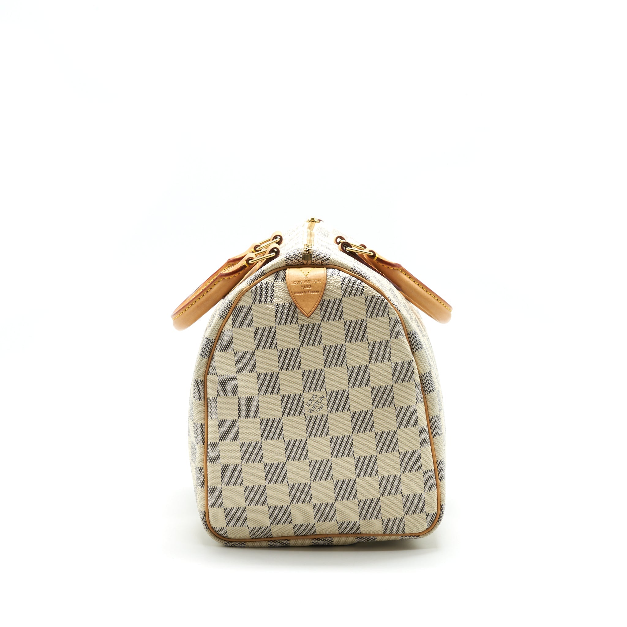 AAA Replica Louis Vuitton LV SPEEDY 30 DAMIER AZUR CANVAS HANDBAG