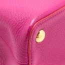 AAA Replica Louis Vuitton LV CAPUCINES BB CALFSKIN PINK/BRIGHT ORANGE GHW