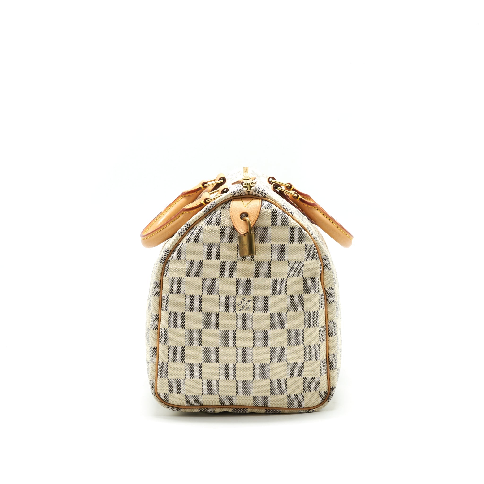 AAA Replica Louis Vuitton LV SPEEDY 30 DAMIER AZUR CANVAS HANDBAG