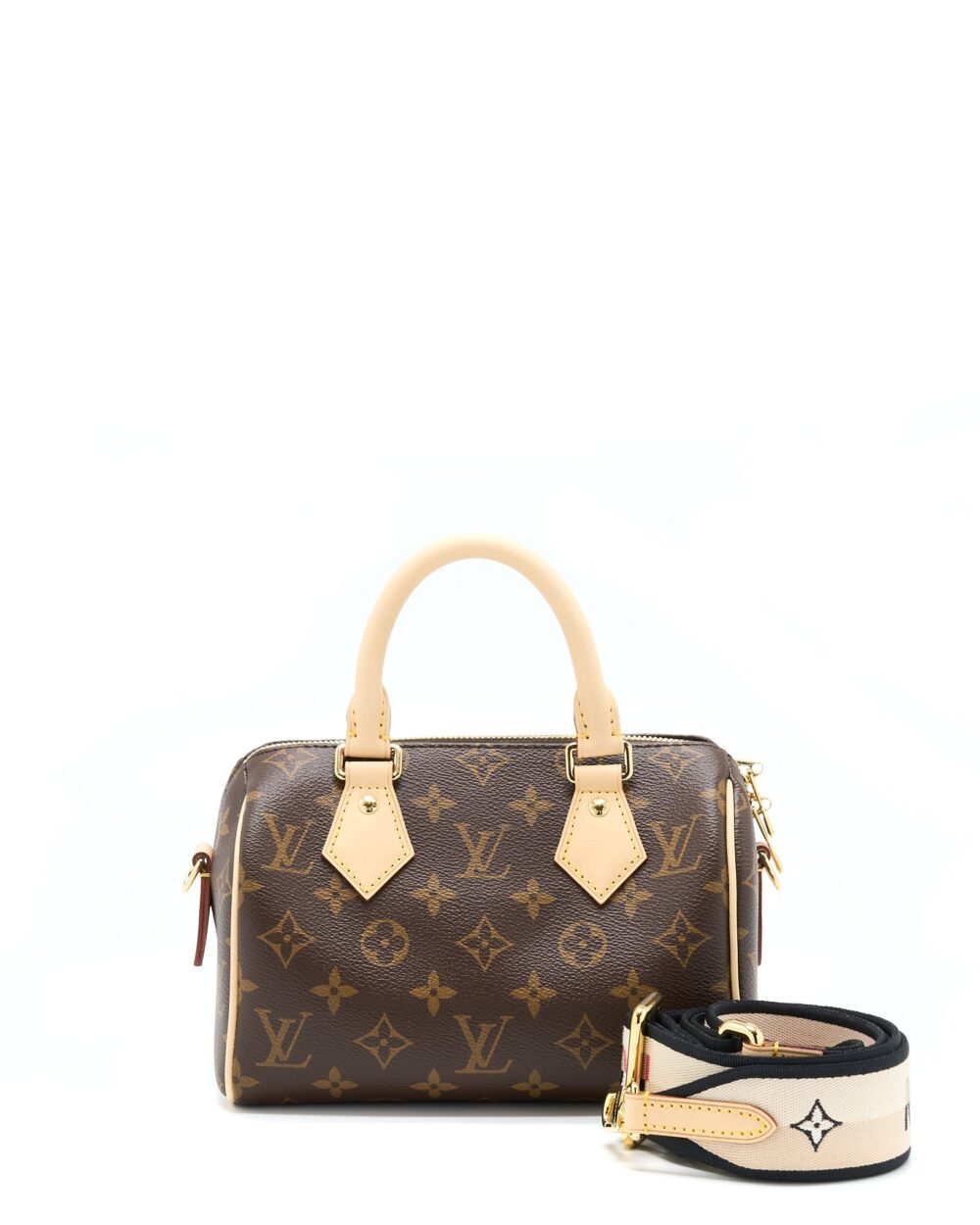 AAA Replica Louis Vuitton LV SPEEDY BANDOULIERE 20 MONOGRAM CANVAS GHW