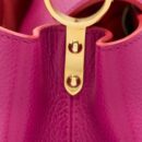AAA Replica Louis Vuitton LV CAPUCINES BB CALFSKIN PINK/BRIGHT ORANGE GHW