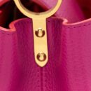 AAA Replica Louis Vuitton LV CAPUCINES BB CALFSKIN PINK/BRIGHT ORANGE GHW