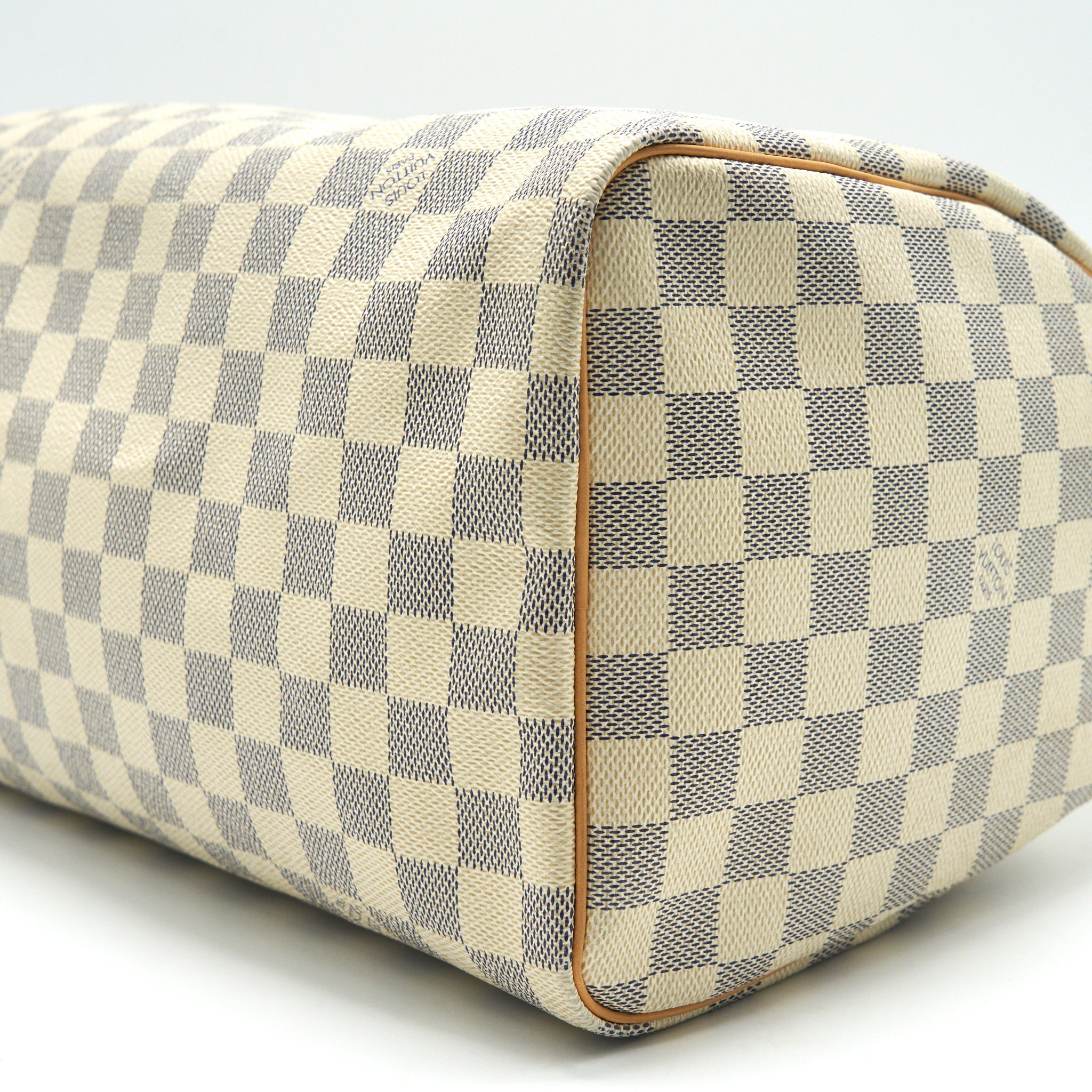 AAA Replica Louis Vuitton LV SPEEDY 30 DAMIER AZUR CANVAS HANDBAG