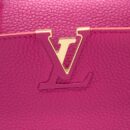 AAA Replica Louis Vuitton LV CAPUCINES BB CALFSKIN PINK/BRIGHT ORANGE GHW