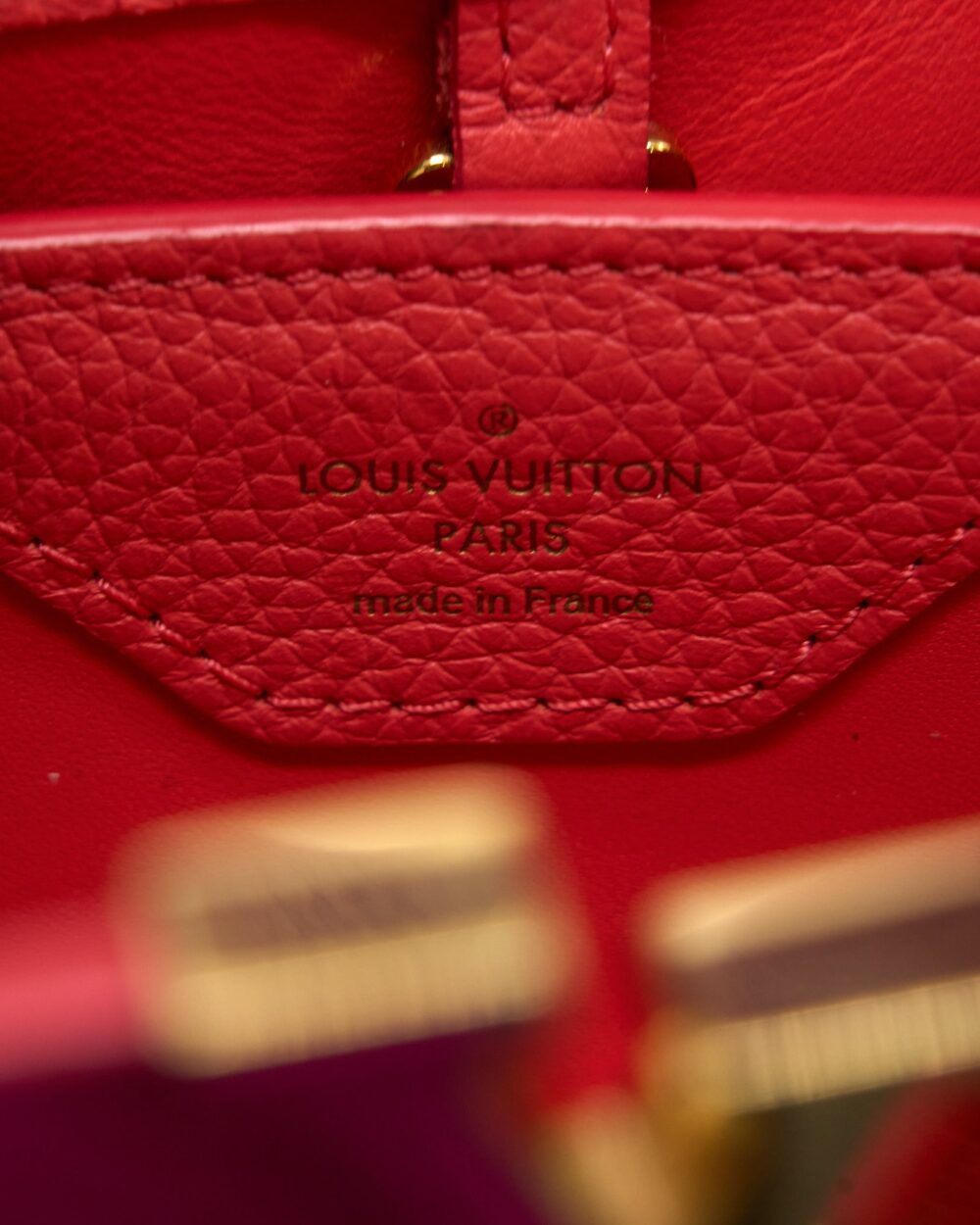 AAA Replica Louis Vuitton LV CAPUCINES BB CALFSKIN PINK/BRIGHT ORANGE GHW