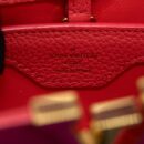 AAA Replica Louis Vuitton LV CAPUCINES BB CALFSKIN PINK/BRIGHT ORANGE GHW