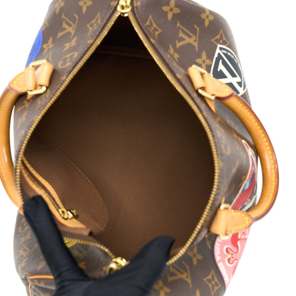 AAA Replica Louis Vuitton LV SPEEDY 30 LIMITED EDITION MONOGRAM CANVAS GHW