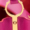 AAA Replica Louis Vuitton LV CAPUCINES BB CALFSKIN PINK/BRIGHT ORANGE GHW