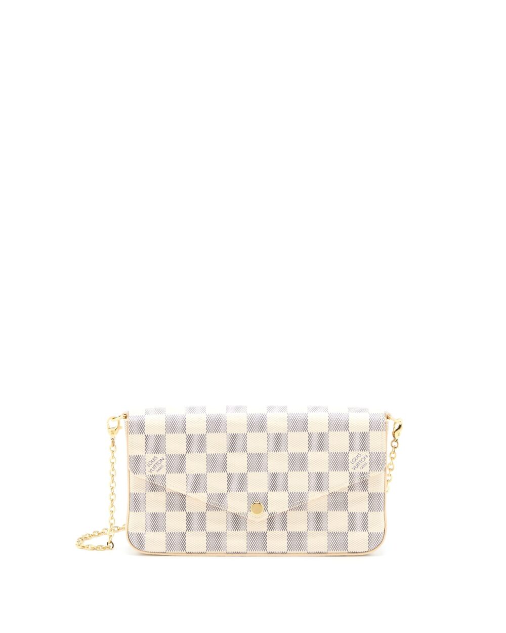 AAA Replica Louis Vuitton LV FELICIE POCHETTE DAMIER AZUR CANVAS GHW