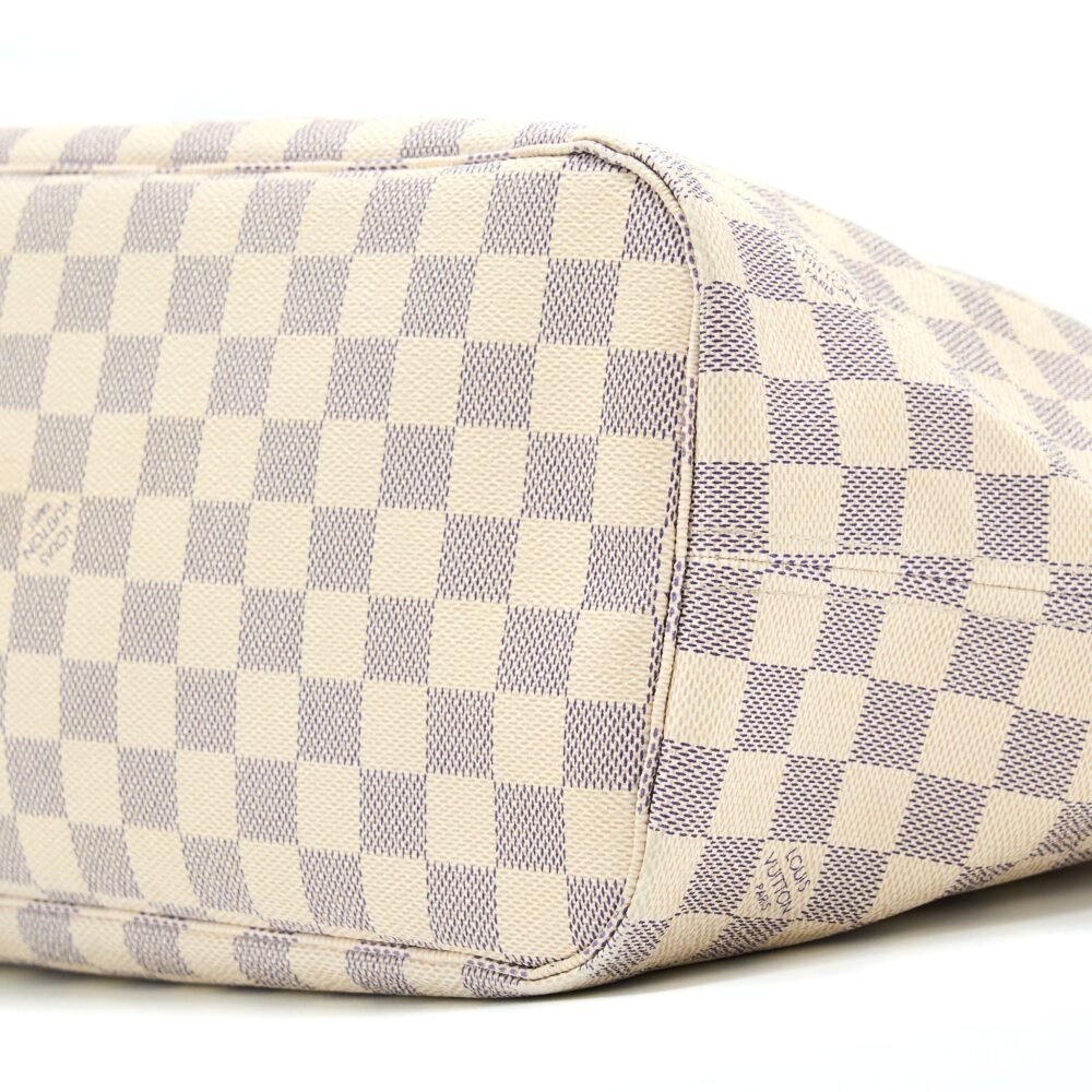AAA Replica Louis Vuitton LV NEVERFULL MM DAMIER AZUR GHW