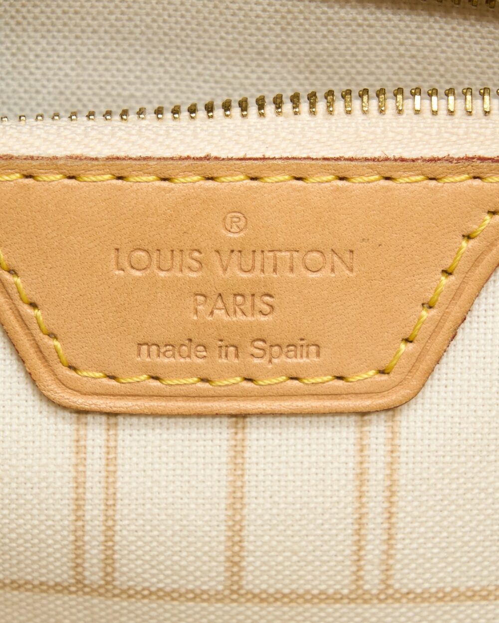 AAA Replica Louis Vuitton LV NEVERFULL MM DAMIER AZUR GHW