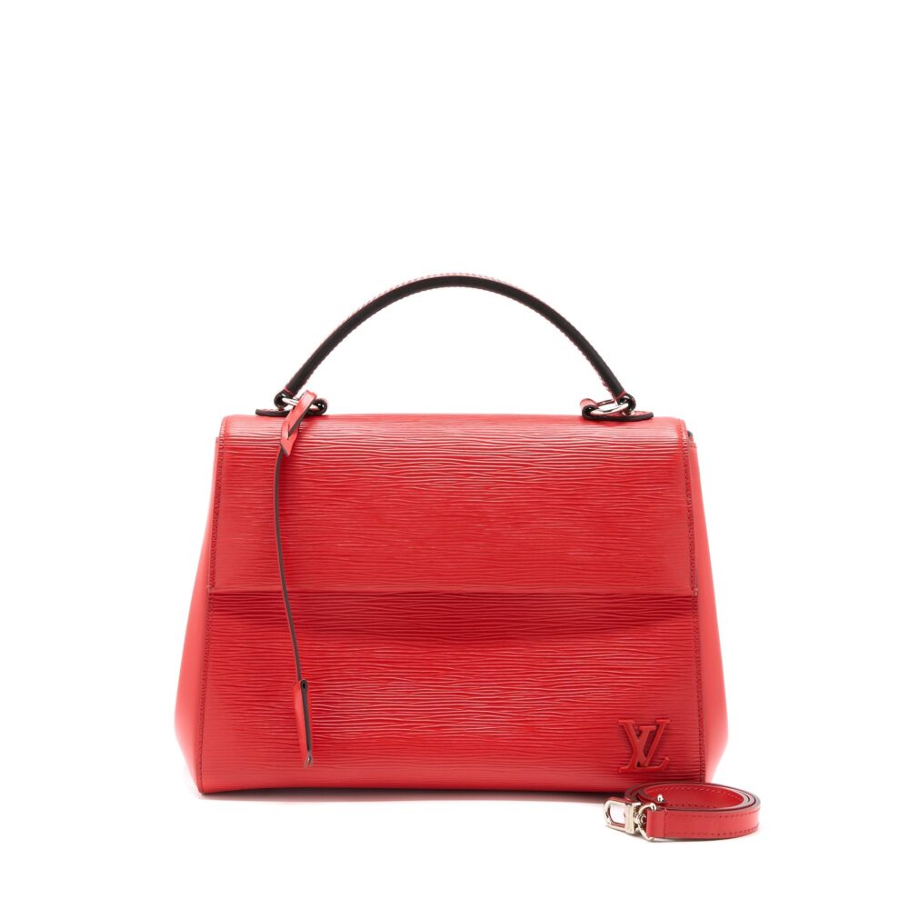 AAA Replica Louis Vuitton LV CLUNY MM EPI RED SHW