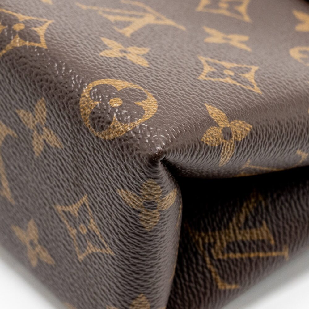 AAA Replica Louis Vuitton LV LOCKY BB MONOGRAM CANVAS/LEATHER BLACK GHW