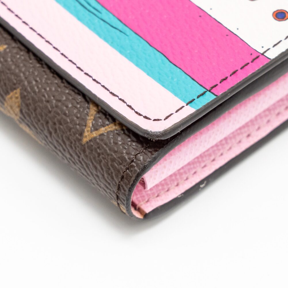 AAA Replica Louis Vuitton LV SARAH WALLET 2016 CHRISTMAS LIMITED EDITION MONOGRAM CANVAS ROSE BALLERINE GHW