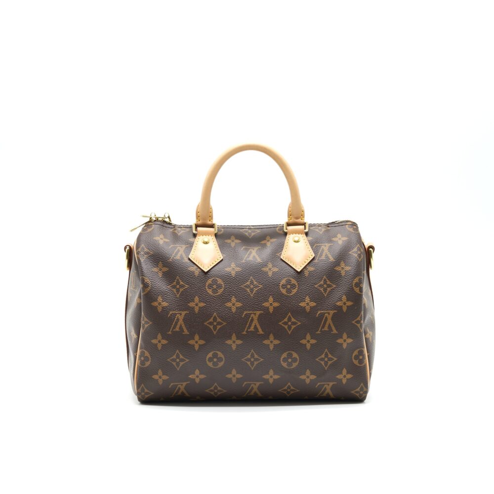 AAA Replica Louis Vuitton LV SPEEDY 25 MONOGRAM CANVAS WITH INITIAL