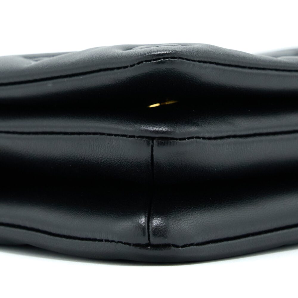 AAA Replica Louis Vuitton LV POCHETTE COUSSIN MONOGRAM-EMBOSSED LAMBSKIN BLACK GHW
