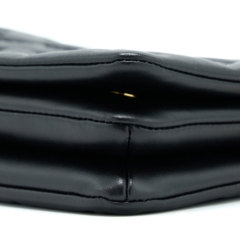 AAA Replica Louis Vuitton LV POCHETTE COUSSIN MONOGRAM-EMBOSSED LAMBSKIN BLACK GHW
