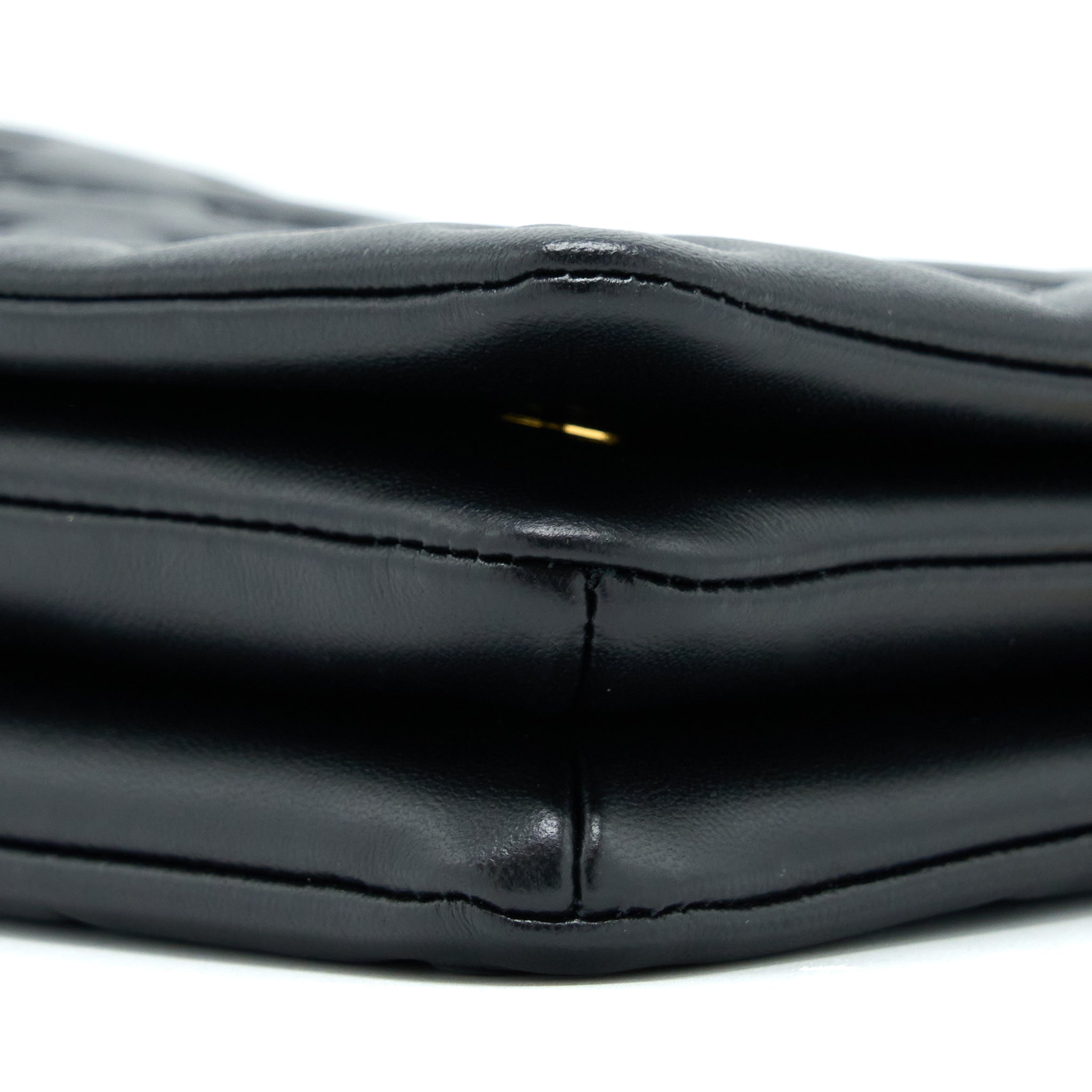 AAA Replica Louis Vuitton LV POCHETTE COUSSIN MONOGRAM-EMBOSSED LAMBSKIN BLACK GHW