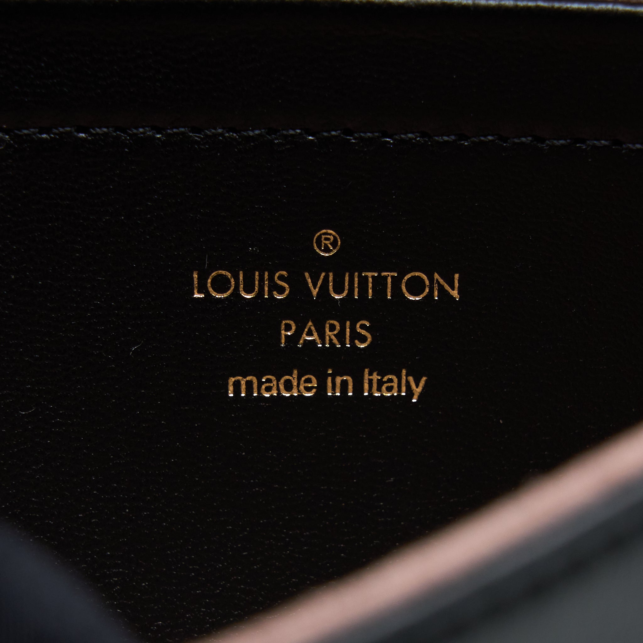 AAA Replica Louis Vuitton LV POCHETTE COUSSIN MONOGRAM-EMBOSSED LAMBSKIN BLACK GHW