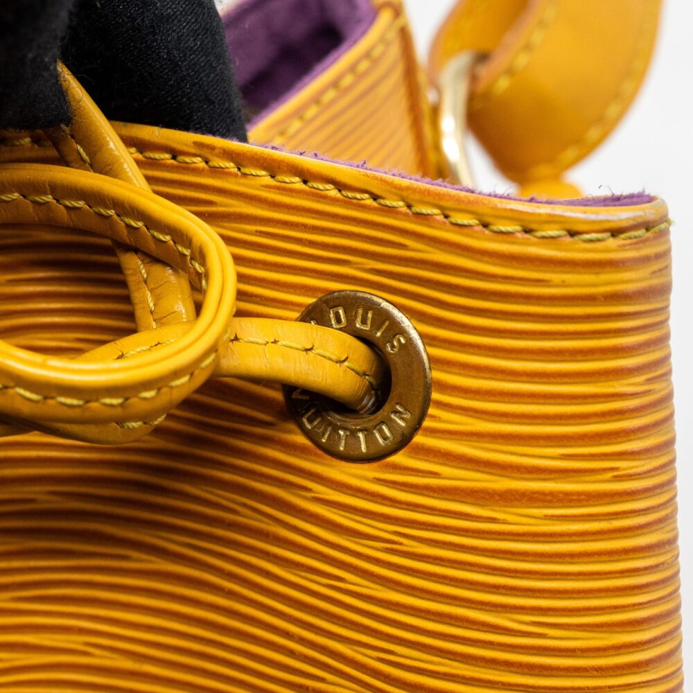 AAA Replica Louis Vuitton LV VINTAGE PETIT NOE EPI YELLOW GHW